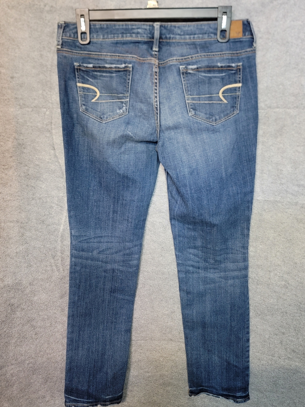 American Eagle Outfitters Medium Wash Skinny Jeans Size 14 - Picture 2 of 12